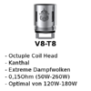 V8-T8 Octuple Verdampferkopf (Smok)