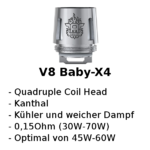 V8 Baby-X4 Verdampferkopf (Smok)