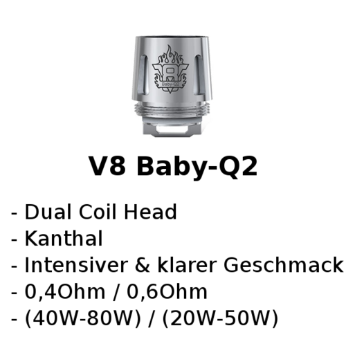 V8 Baby-Q2 Dual Verdampferkopf (Smok)